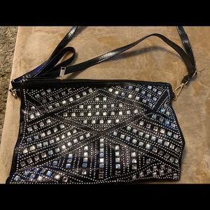 Black Rhinestone Purse 
